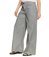Sanctuary Marine Stripe High Rise Wide Leg Pants
