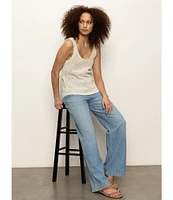 Sanctuary Mesh Stitch Scoop Neck Coordinating Shell Top