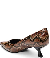 Sanctuary Padma Embossed Gloss Snake Print Leather Pumps