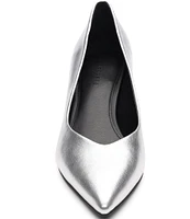 Sanctuary Padma Metallic Leather Kitten Heel Pumps