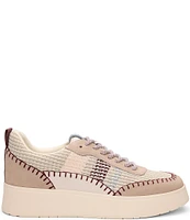 Sanctuary Peace Stretch Knit Leather Platform Sneakers