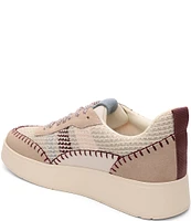 Sanctuary Peace Stretch Knit Leather Platform Sneakers