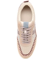 Sanctuary Peace Stretch Knit Leather Platform Sneakers