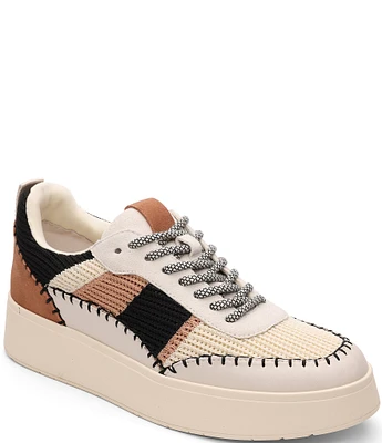 Sanctuary Peace Stretch Knit Leather Platform Sneakers