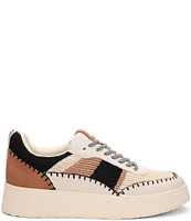 Sanctuary Peace Stretch Knit Leather Platform Sneakers