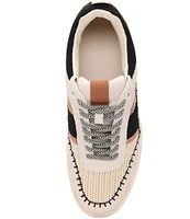 Sanctuary Peace Stretch Knit Leather Platform Sneakers