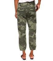 Sanctuary Rebel Camo Print Cargo Pocket High Rise Ankle Pants