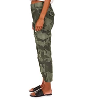 Sanctuary Rebel Camo Print Cargo Pocket High Rise Ankle Pants