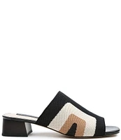 Sanctuary Rumble Color Block Print Knit Sandals