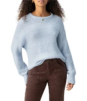 Sanctuary Snow Bunny Textured Knit Crew Neck Long Sleeve Sweater