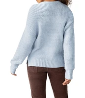 Sanctuary Snow Bunny Textured Knit Crew Neck Long Sleeve Sweater