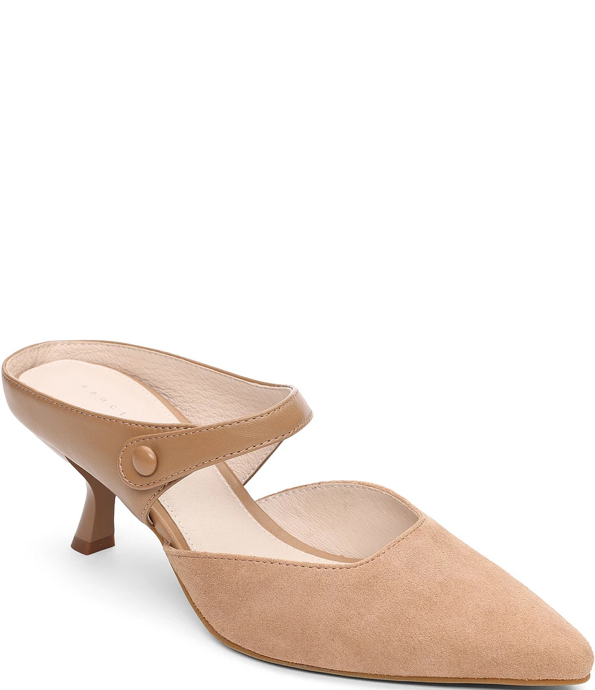 Sanctuary Spark Suede Nappa Leather Dress Mules