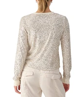 Sanctuary Sparkle Together Crew Neck Long Sleeve Top