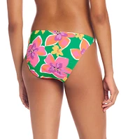 Sanctuary Super Bloom Floral Print Tie Side Hipster Swim Bottom