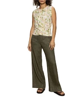 Sanctuary The Linen Marine Wide Leg Pants