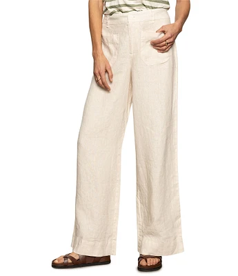 Sanctuary The Linen Marine Wide Leg Pants