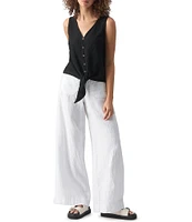 Sanctuary The Linen Marine Wide Leg Pants