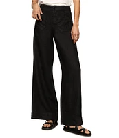 Sanctuary The Linen Marine Wide Leg Pants