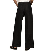 Sanctuary The Linen Marine Wide Leg Pants