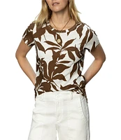 Sanctuary The Perfect Tee Crew Neck Printed Short Sleeve Top