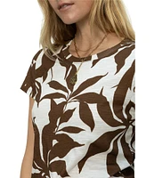 Sanctuary The Perfect Tee Crew Neck Printed Short Sleeve Top