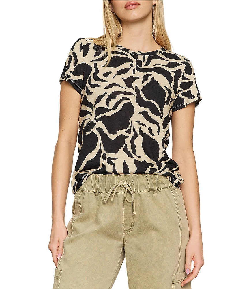 Sanctuary The Perfect Tee Graphic Print Crew Neck Short Sleeve Top