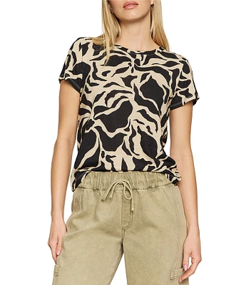 Sanctuary The Perfect Tee Graphic Print Crew Neck Short Sleeve Top
