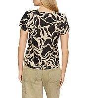Sanctuary The Perfect Tee Graphic Print Crew Neck Short Sleeve Top