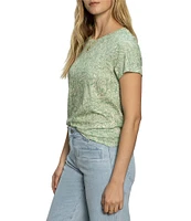 Sanctuary The Perfect Tee Printed Crew Neck Short Sleeve Top