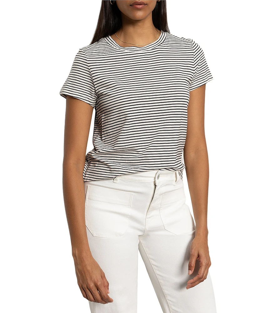 Sanctuary The Perfect Tee Stripe Crew Neck Knit Top