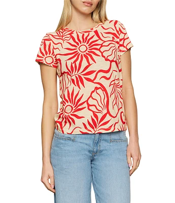 Sanctuary The Perfect Tee Sunny Crew Neck Short Sleeve Top