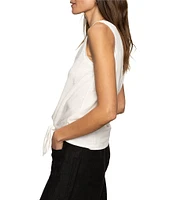 Sanctuary V-Neck Sleeveless Tie Front Tank