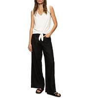 Sanctuary V-Neck Sleeveless Tie Front Tank