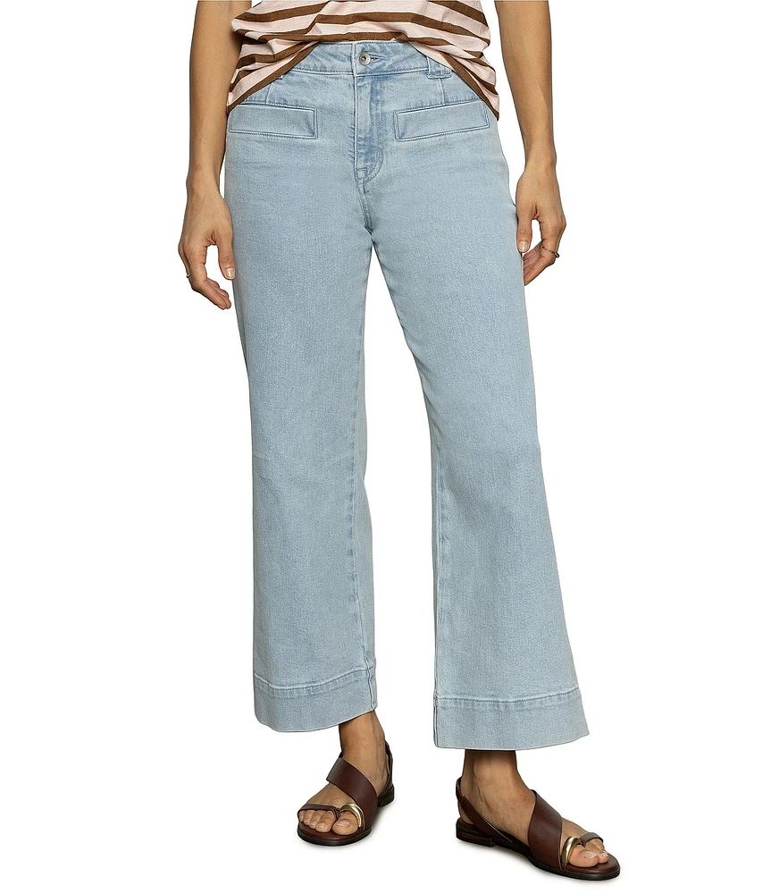 Sanctuary Voyage High Rise Cropped Wide Leg Denim Jeans