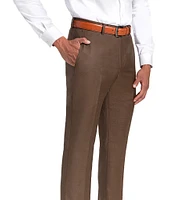 Santorelli Loro Piana® Modern Fit Flat Front Dress Pants