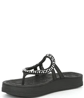 Sanuk Sunshine Gem Platform Thong Sandals