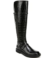 Sarto By Franco Sarto Ainsley Crocodile Embossed Leather Tall Boots