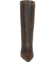 Sarto by Franco Sarto Amari Distressed Leather Mid Dress Boots