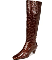 Sarto by Franco Sarto Andria Crocodile Print Leather Tall Boots