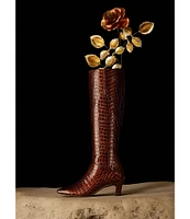 Sarto by Franco Sarto Andria Crocodile Print Leather Tall Boots