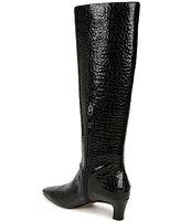 Sarto by Franco Sarto Andria Crocodile Print Patent Leather Tall Boots