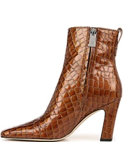 Sarto by Franco Sarto Flexa Bliss Crocodile Embossed Leather Chelsea Booties