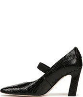 Sarto by Franco Sarto Flexa Bria Snake Embossed Leather Mary Jane Pumps