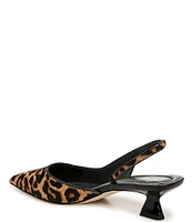 Sarto by Franco Sarto Devin2 Leopard Print Calf Hair Slingback Pumps