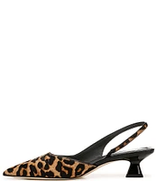 Sarto by Franco Sarto Devin2 Leopard Print Calf Hair Slingback Pumps