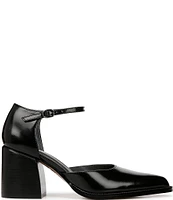 Sarto by Franco Sarto Diona Leather Ankle Strap Pumps