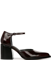 Sarto by Franco Sarto Diona Leather Ankle Strap Pumps