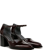 Sarto by Franco Sarto Diona Leather Ankle Strap Pumps