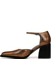 Sarto by Franco Sarto Diona Metallic Leather Ankle Strap Pumps