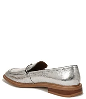 Sarto by Franco Sarto Eda Metallic Leather Bit Buckle Loafers